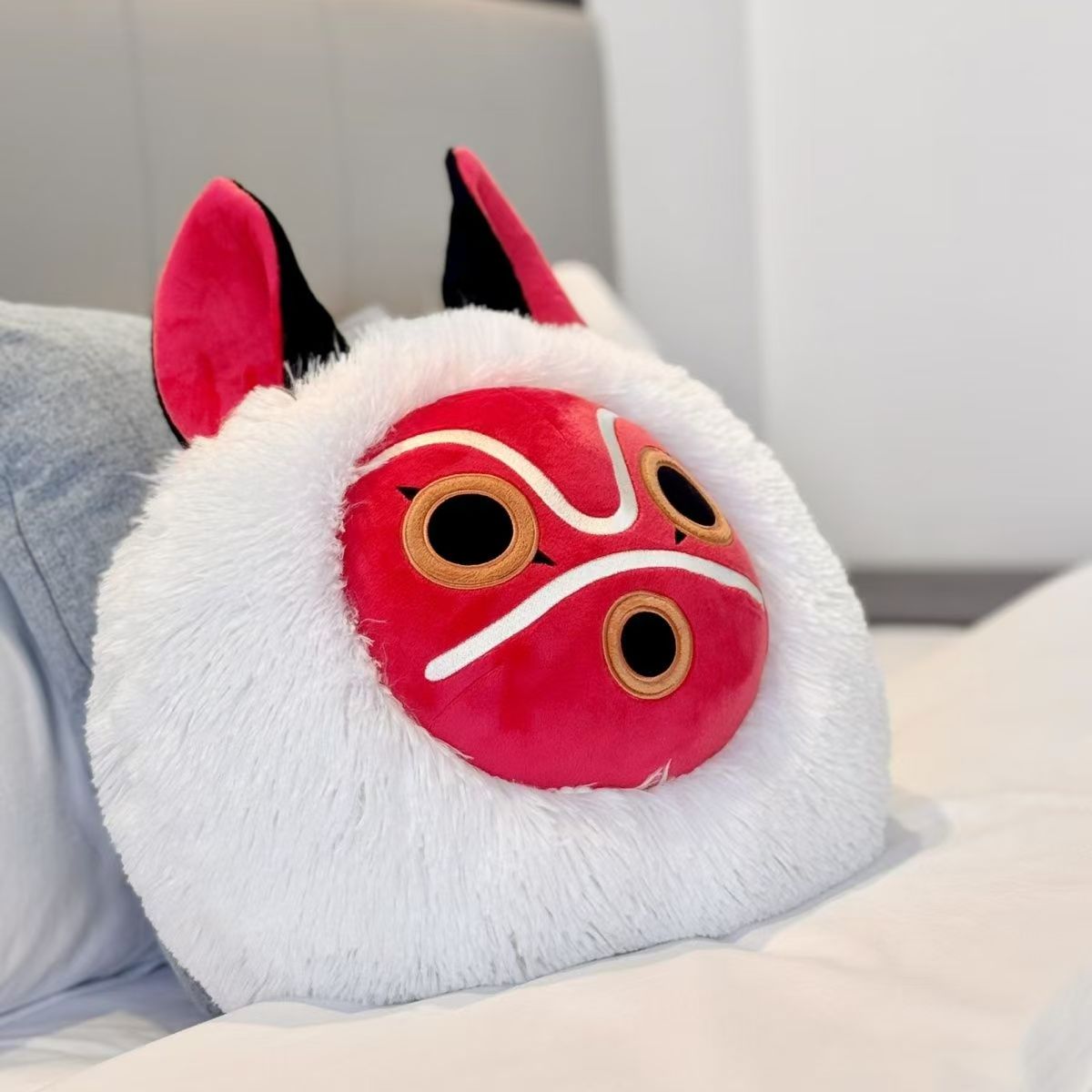 Princess Mononoke Mask Plush Pillow
