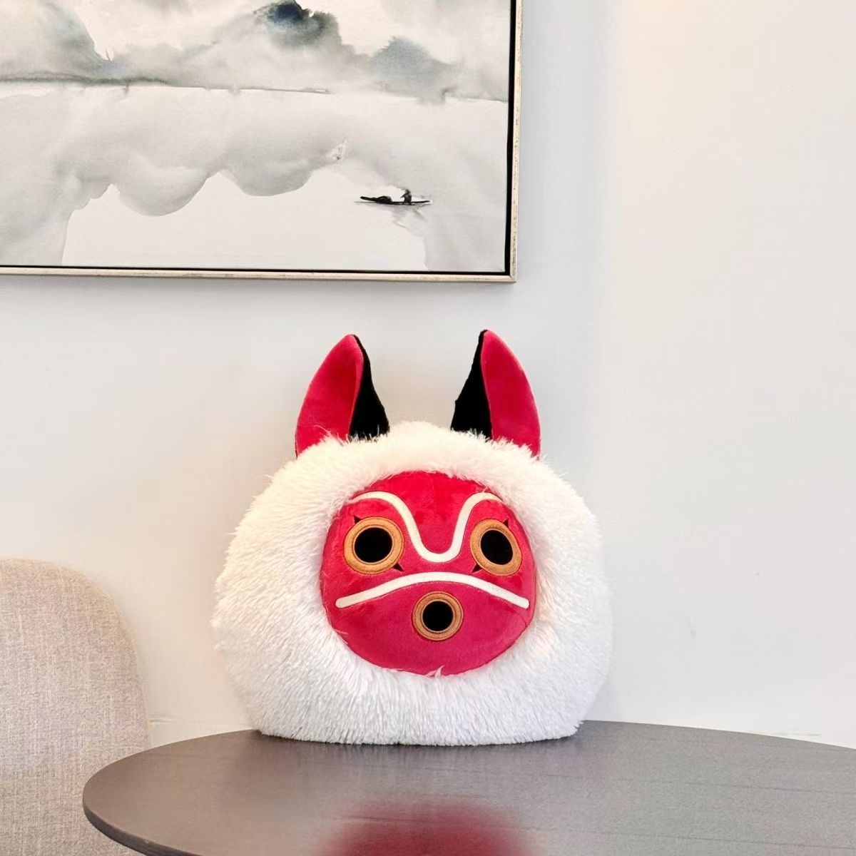 Princess Mononoke Mask Plush Pillow